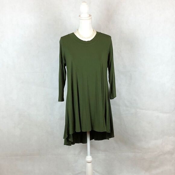 Anne French Hunter Green Shift Dress - Picture 1 of 5